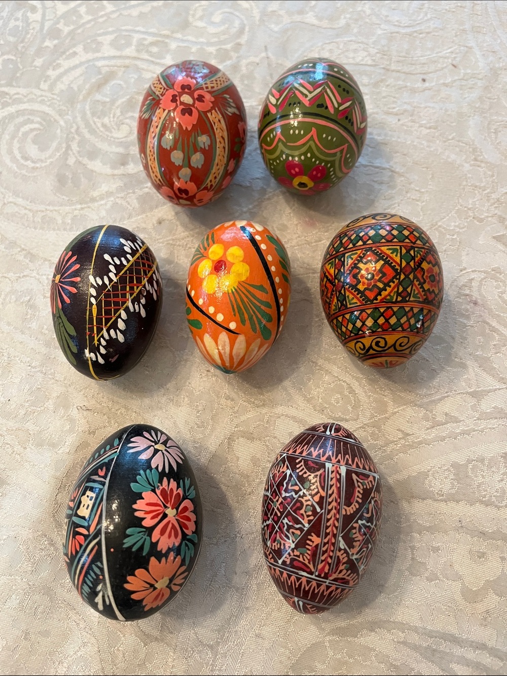Hand-Painted Decorative Holiday Eggs -